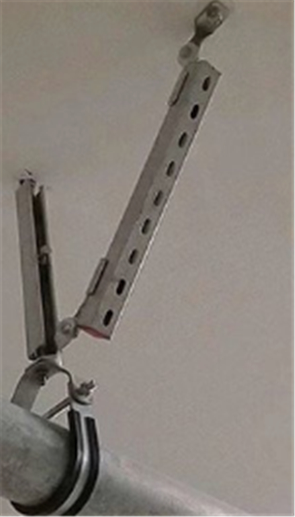 抗震支架主要承擔管線水平方向的載荷 